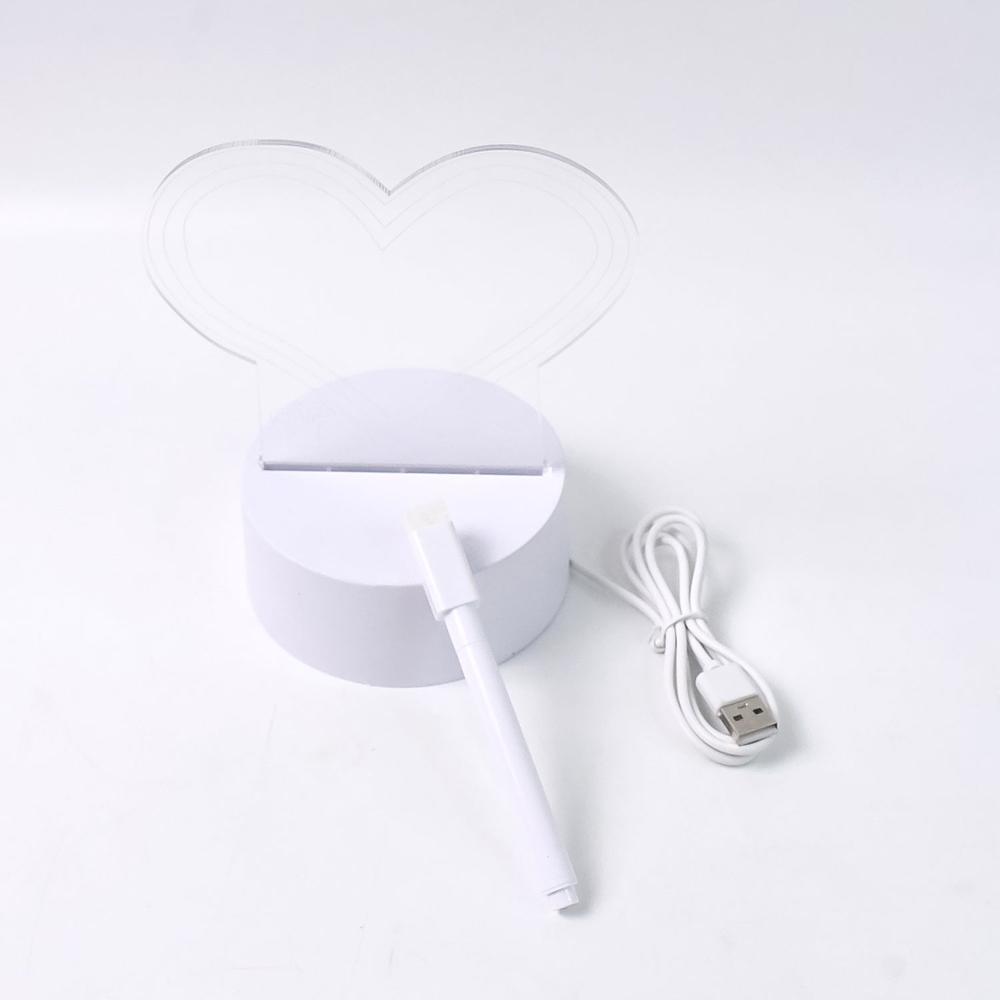Creative Visualization Lamp 3D Acrylic Decorative Lamp With Pen