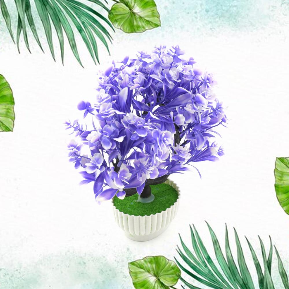 Artificial Flower Plant with Cute Pot Perfect for Home & Office Decor (1 Pc)
