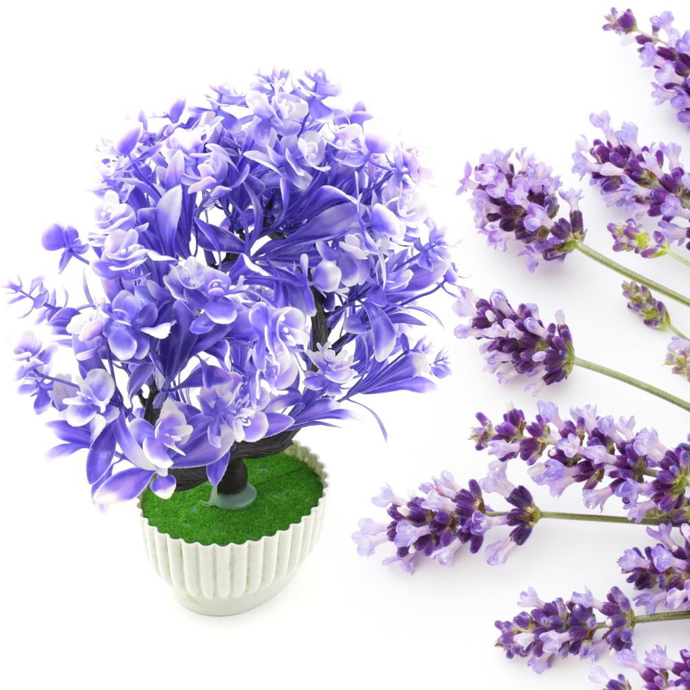 Artificial Flower Plant with Cute Pot  Perfect for Home & Office Decor (1 Pc)