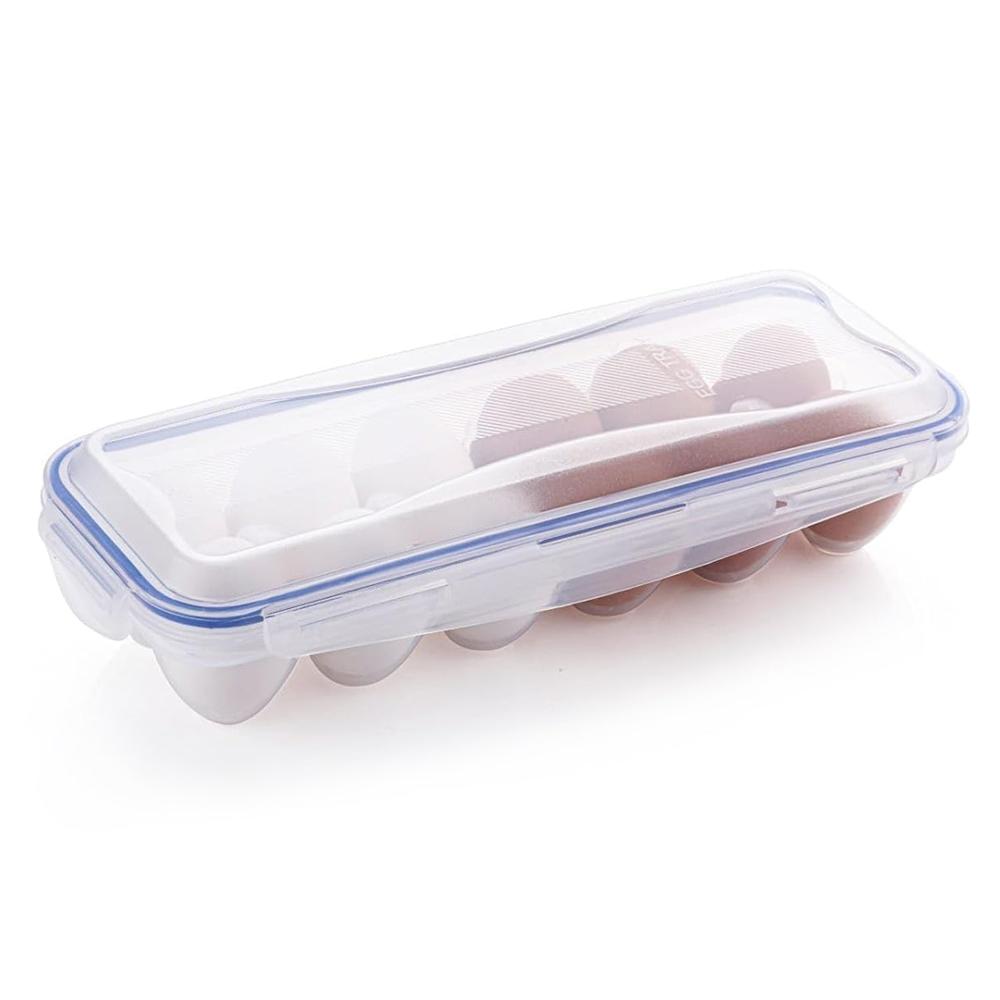 Lock-Clip Refrigerator Egg Storage Box - (1 Pc)