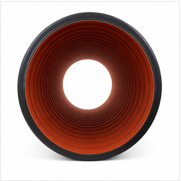 Long 250mm Double Wall Corrugated HDPE Pipe