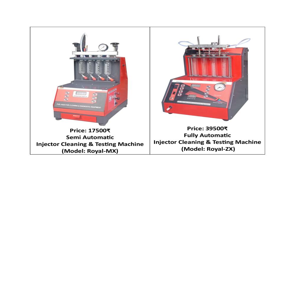 Petrol Injector Cleaner And Tester Machine - Material: Mild Steel