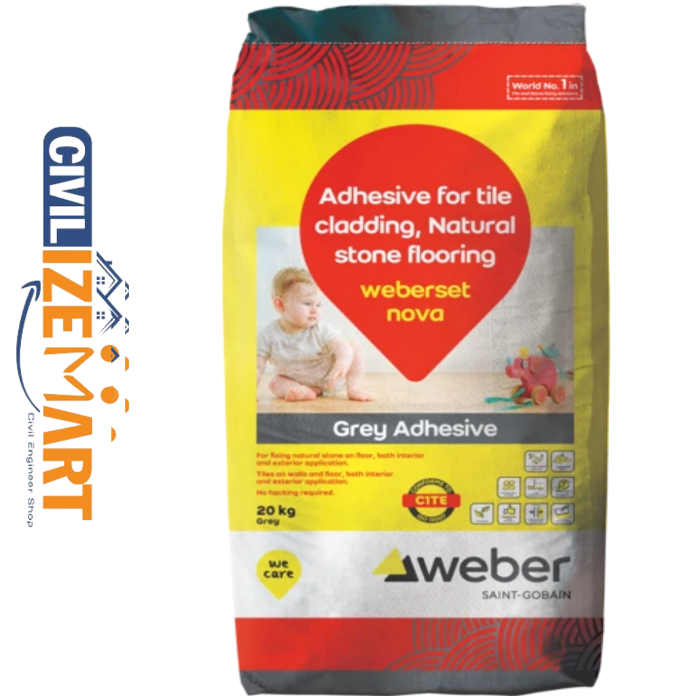 WEBER SET NOVA GREY ADHESIVE