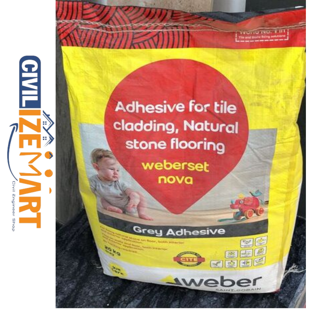 WEBER SET NOVA GREY ADHESIVE