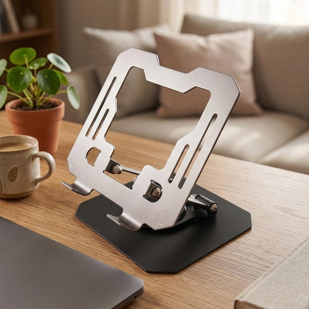 Premium Adjustable Foldable Metal Laptop Stand (1 Pc)