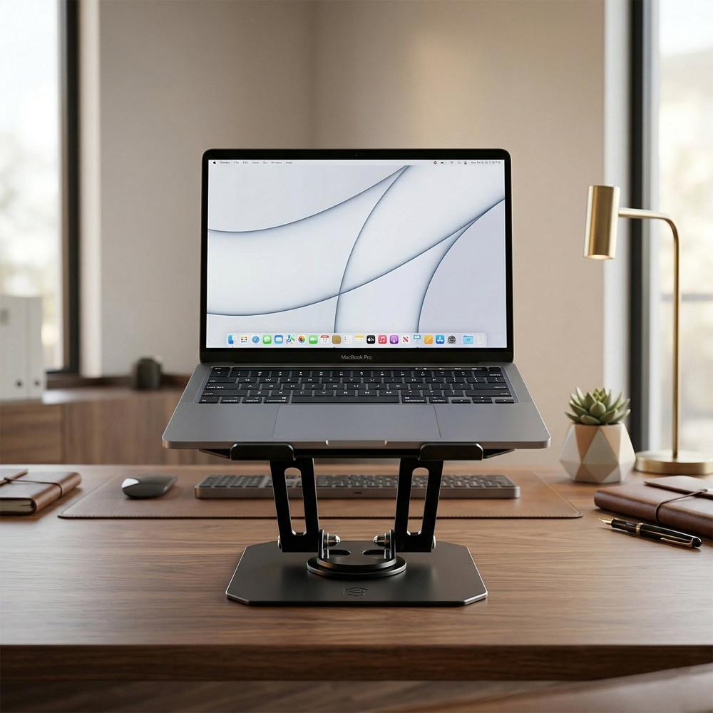 Premium Adjustable Foldable Metal Laptop Stand (1 Pc)