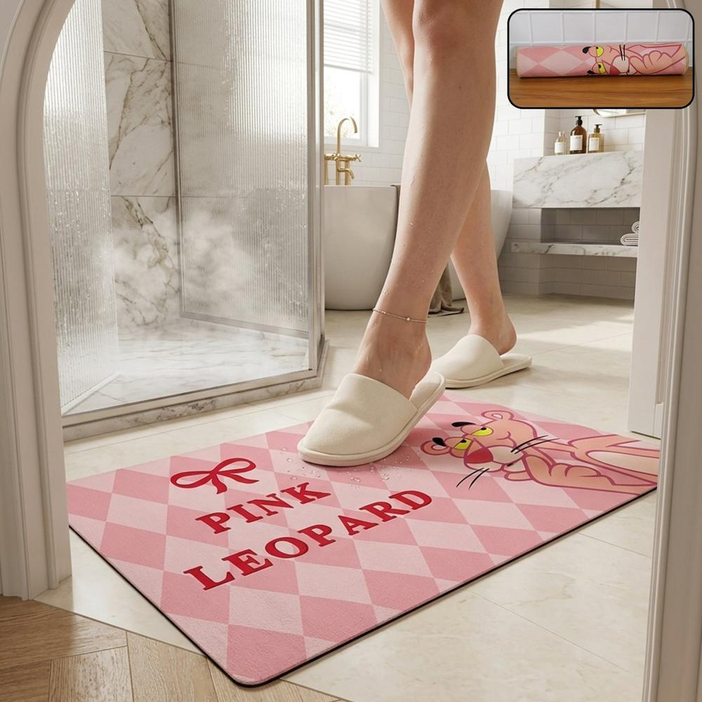 Premium Anti Slip Bathroom Floor Mat (1 Pc, 90X59 Cm) - Color: Mix