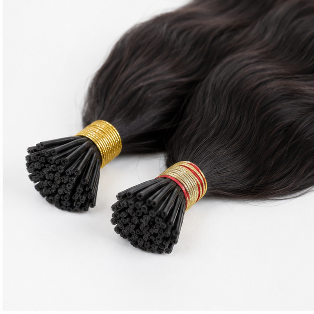 Wavy Black Human Hair Extension
