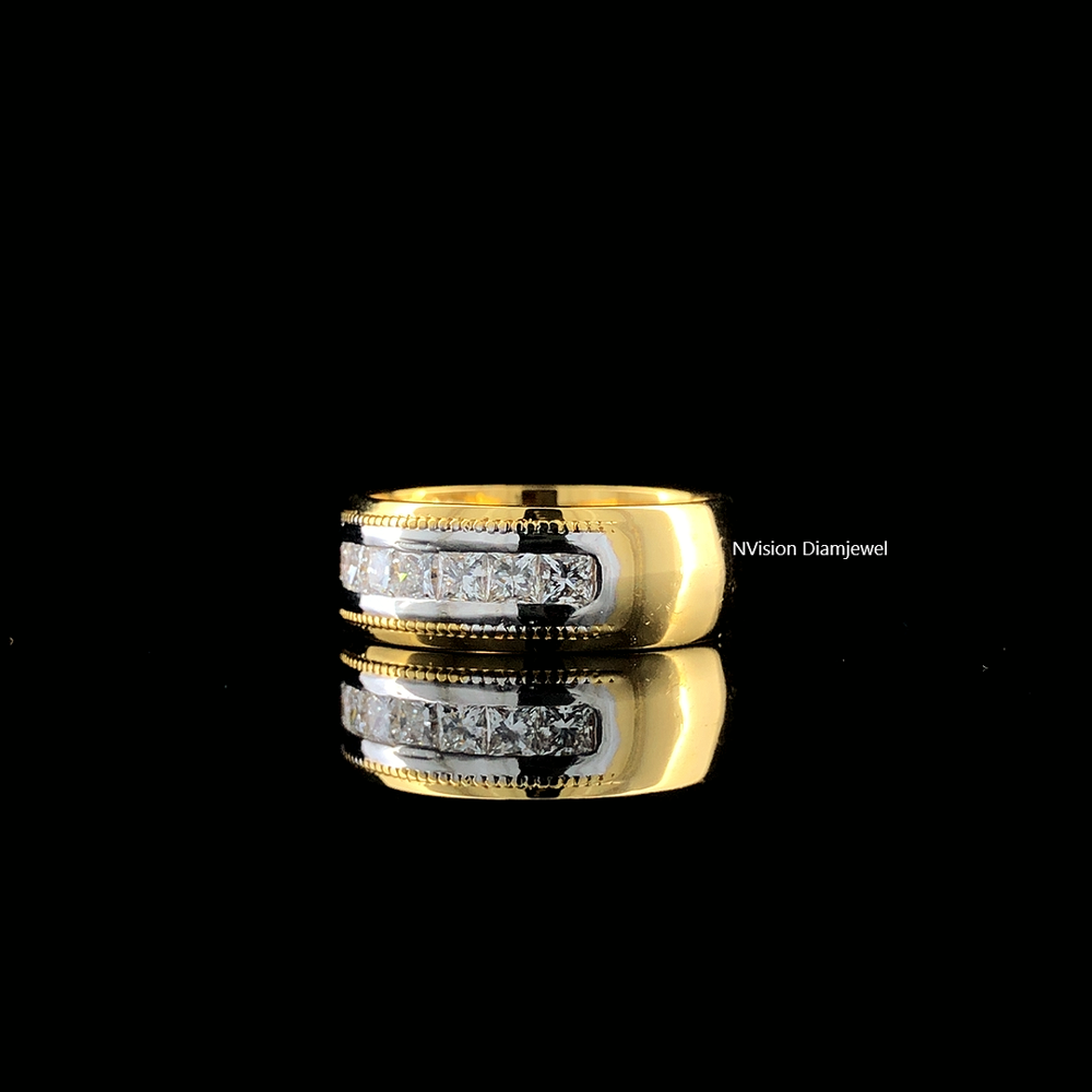 Crystal Bar Labgrown Diamond Luxe Men's Band