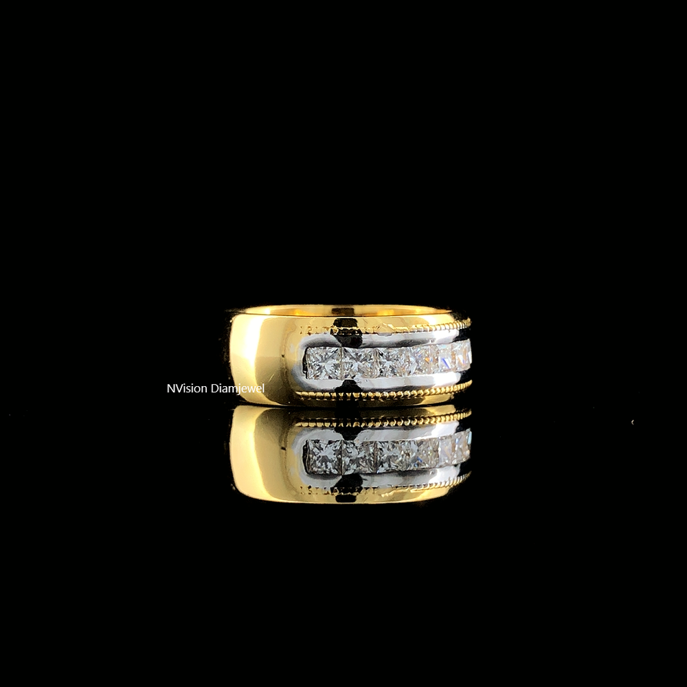 Crystal Bar Labgrown Diamond Luxe Men's Band