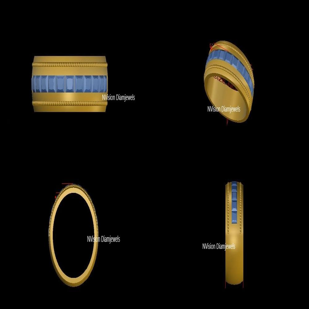 Crystal Bar Labgrown Diamond Luxe Men's Band