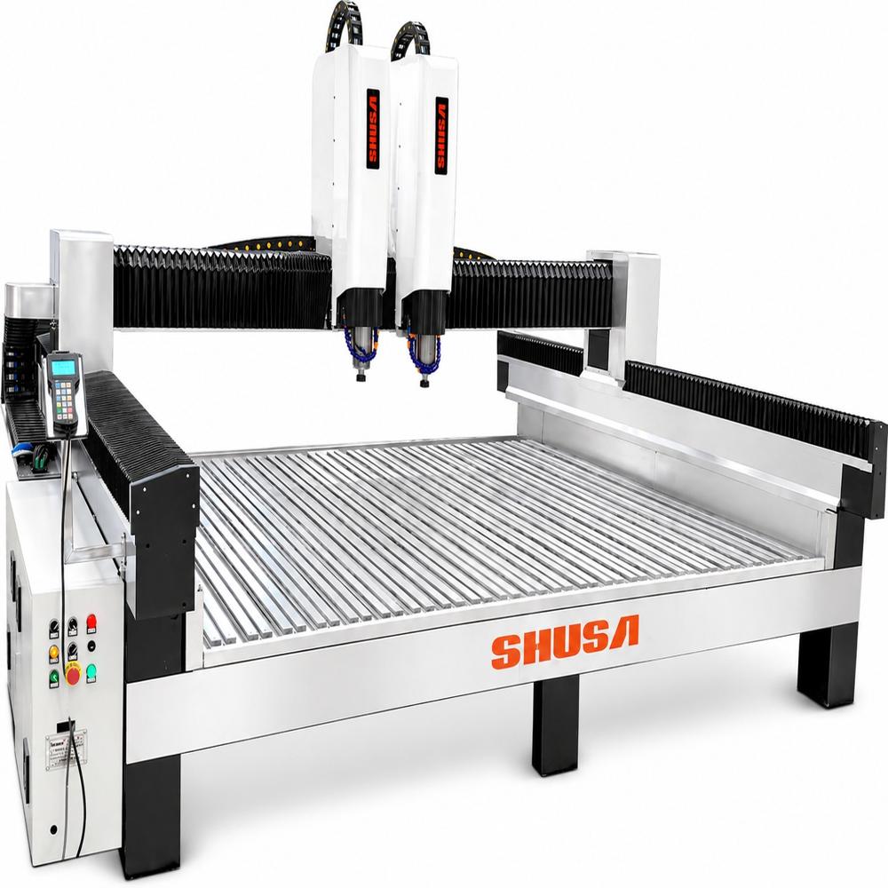 Dual Head CNC Stone Engraving Machine  SM3015 S2.