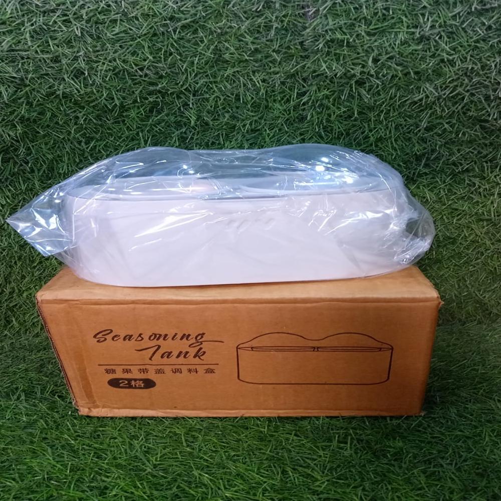 Spice Storage Containers, Condiment Jars, With Lid And Spoon, Dust-Proof And Moisture-Proof, Non-Slip Bottom, Tray Card Slot Design, Detachable, Easy To Clean, Used To Contain Various Seasonings, Plastic - Color: Mix