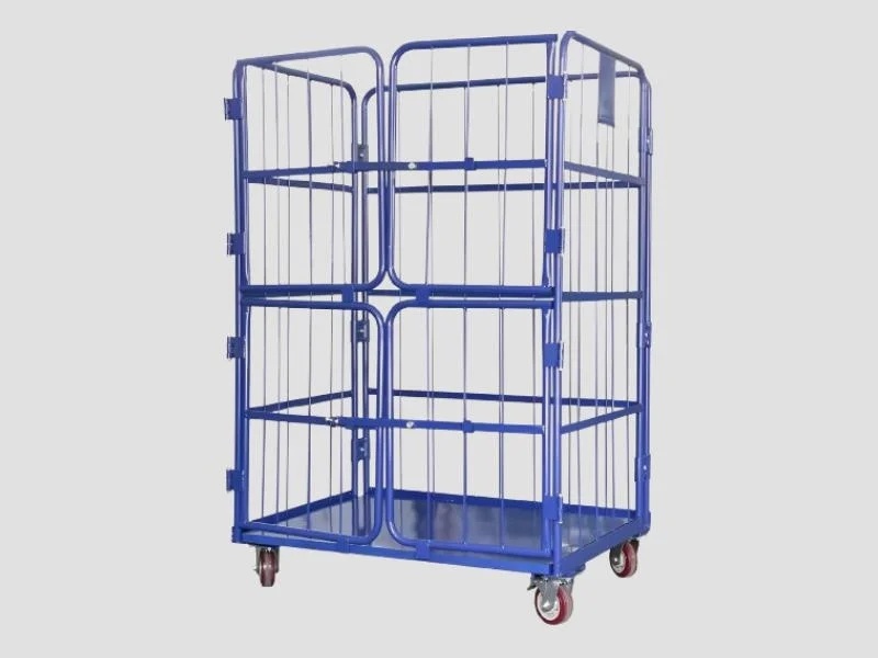 Multi Tier Material Transport Mesh Trolley