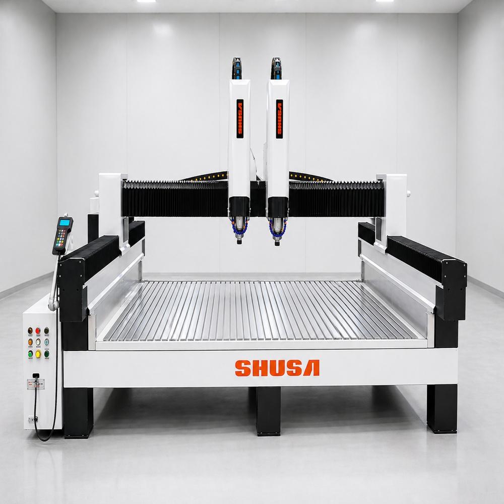 डबल स्पिंडल CNC स्टोन राउटर SM3025 S2