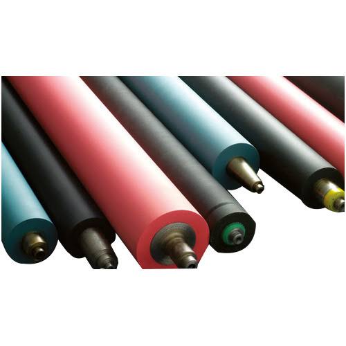 Printing Rubber Roller - Synthetic Rubber & Steel Core, Custom Sizes 25-300mm Diameter, 50-3500mm Width, Heat & Chemical Resistant, Precision Ground Finish
