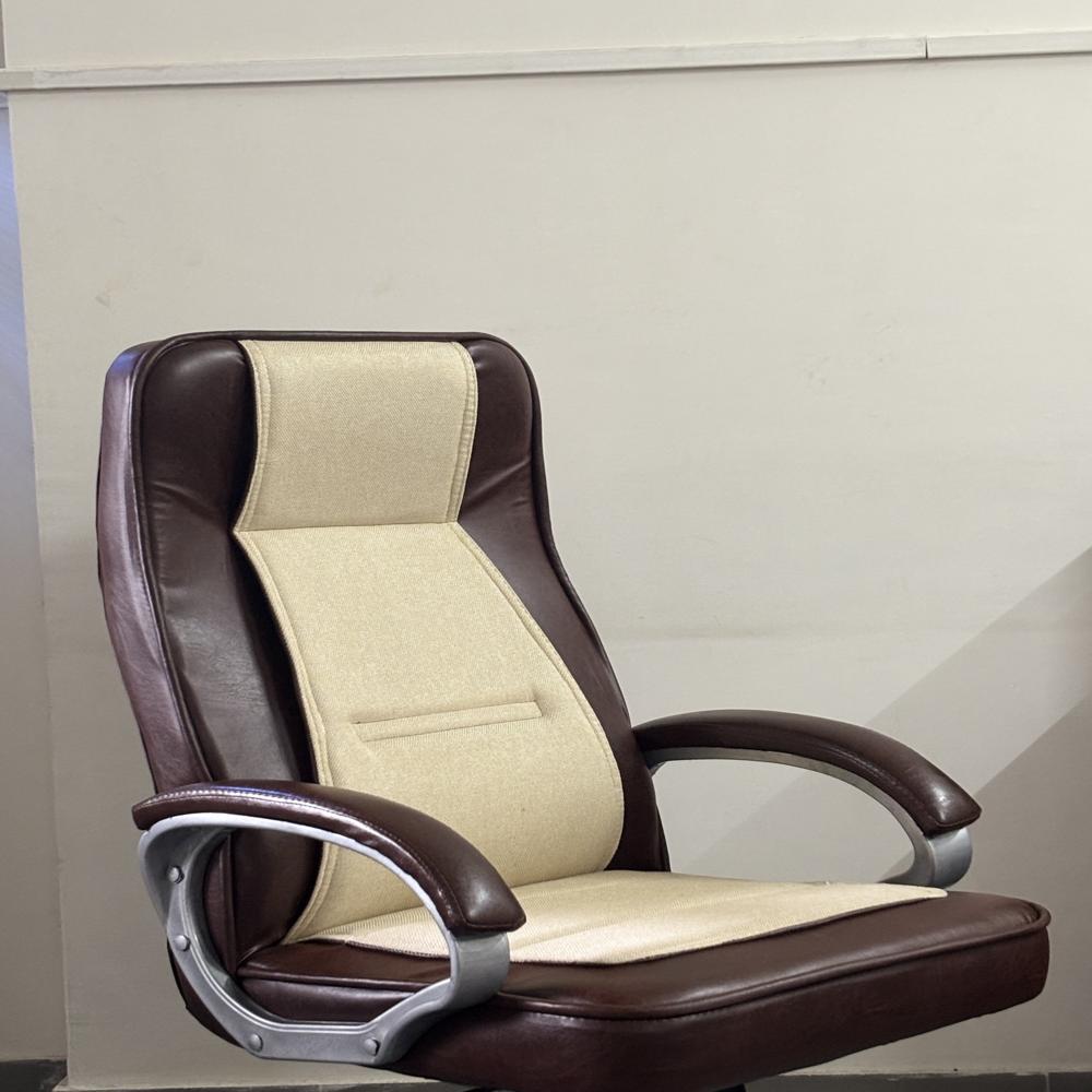 Jute Sense High Back Executive Revolving Office Chair Brown 