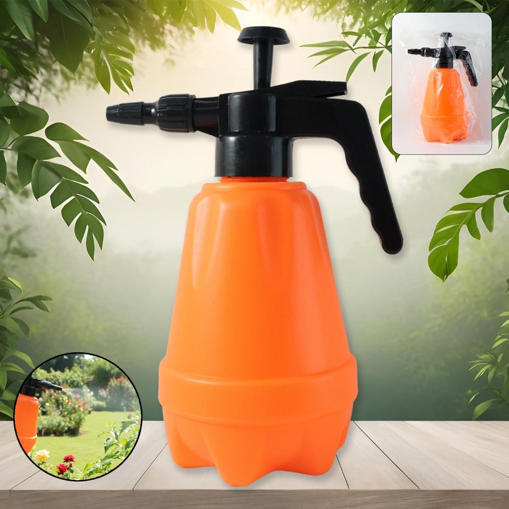 1.5l Heavy-duty Plastic Pressure Spray Bottle With Adjustable Nozzle - Color: Mix