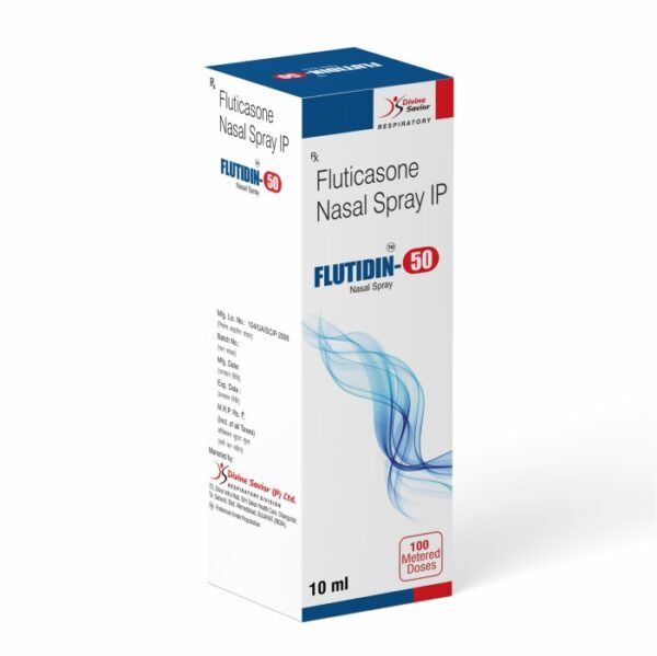 Flutidin-50 Nasal Spray - Ingredients: Fluticasone Propionate (50 Mcg/Dose)