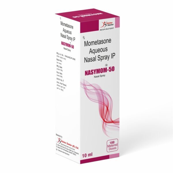 Nasymom-50 Nasal Spray - Ingredients: Mometasone Furoate Monohydrate (50 Mcg Per Spray)