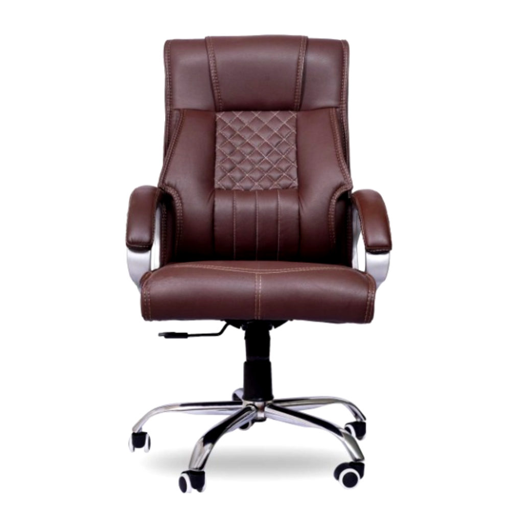 Imperia High Back Boss Revolving Office Chair Brown
