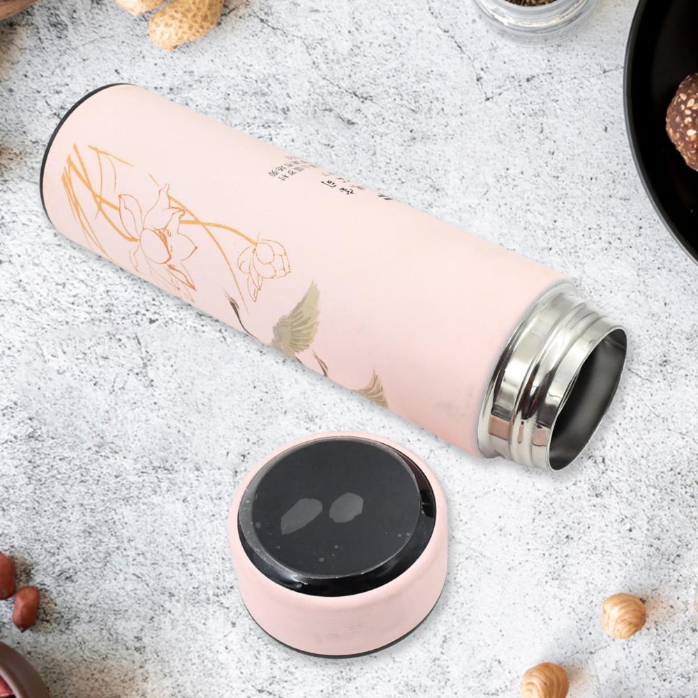 Printed Smart Vacuum Insulated Water Bottle (1 Pc / 500 ML Approx / Multicolor)