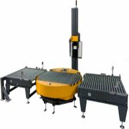 Automatic Pallet Wrapping Machine - Mild Steel, 8 Pallets/min Capacity | Efficient Automatic Operation, Durable Design