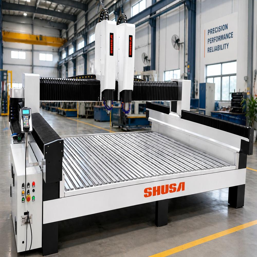 डुअल स्पिंडल सीएनसी स्टोन एनग्रेविंग मशीन SM 3025 S2