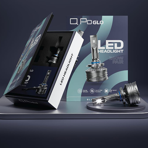 240 Watt Pair Q PoGlo Led Headlights
