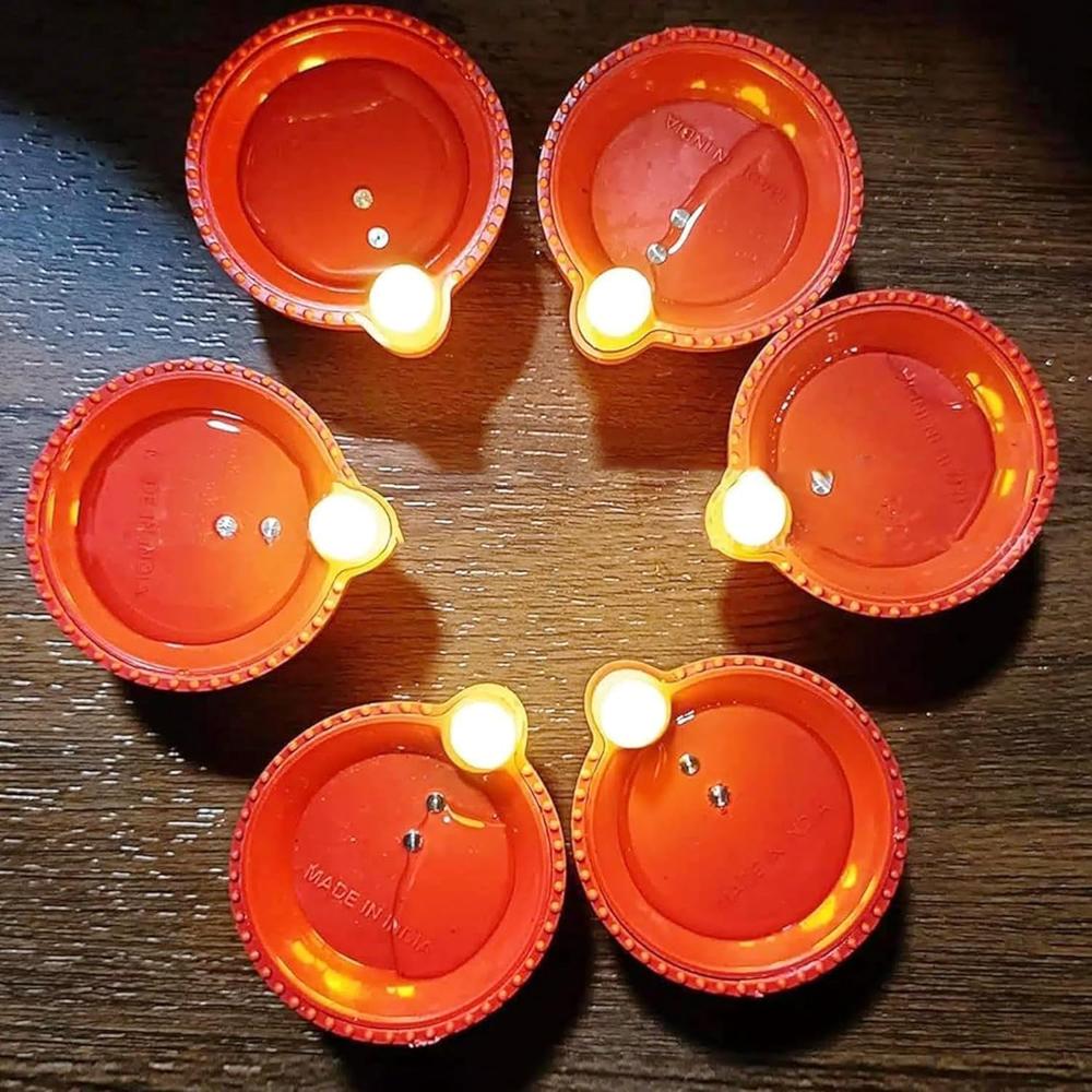 Brown LED Diya