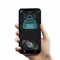525 Bt Smart Car Alarm System - Abs Plastic & Metal, Standard Fitment, Black | Bluetooth, Shock Sensor, Engine Immobilizer, Remote Lock/unlock, 120 Db Siren