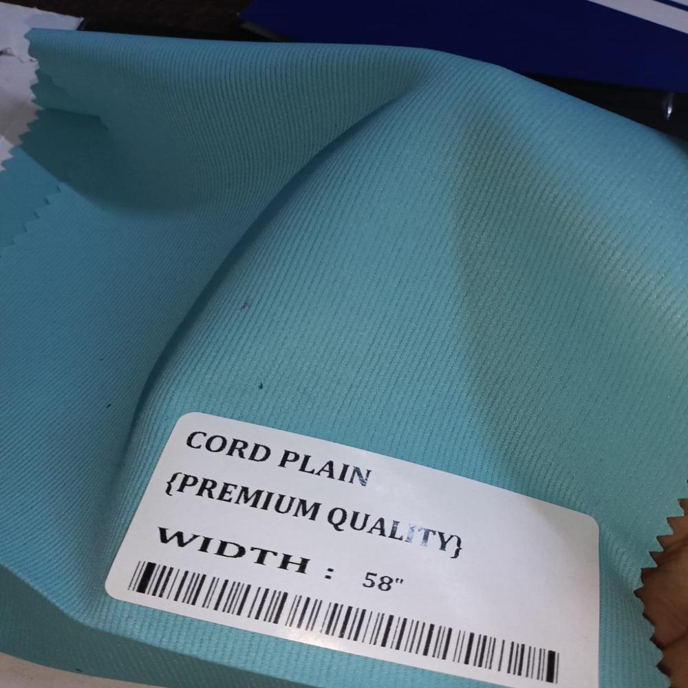CORD PLAIN SHIRTING FABRIC