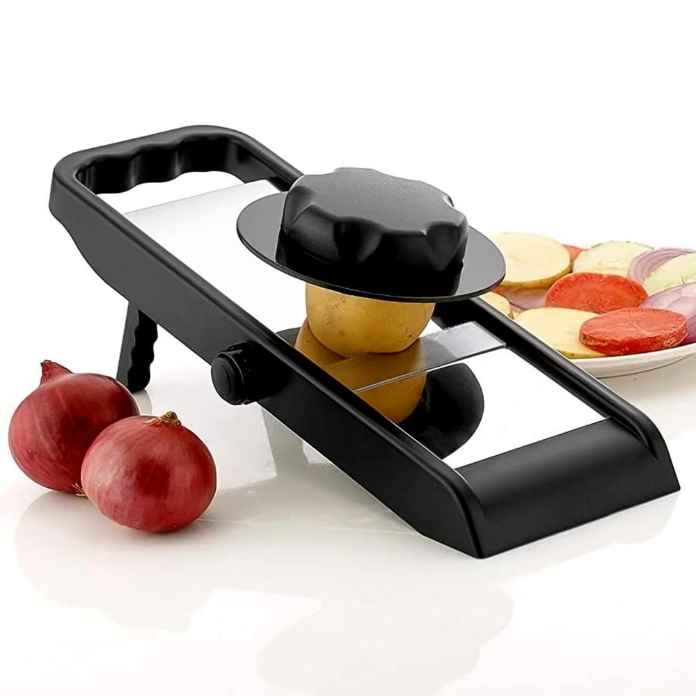 Premium Multipurpose Potato / Onion Slicer And Grater (1 Pc) - Color: Mix