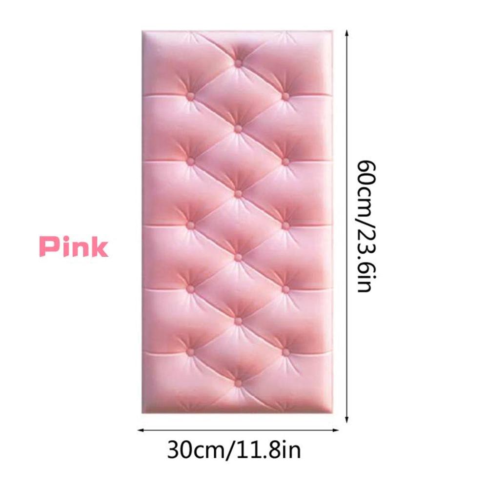 3D Adhesive Wallpaper for Living Room Wall Decor 60x30 cm Mix Color 1 Pc