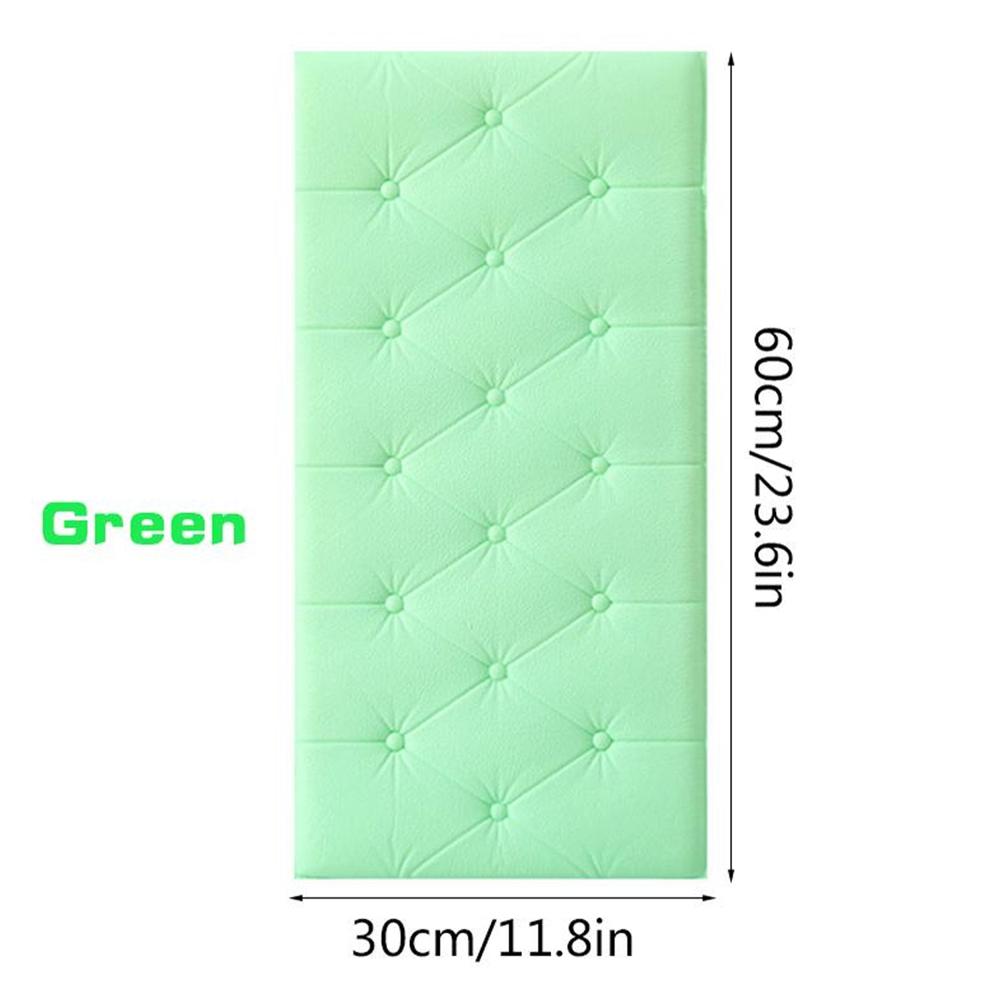 Green 3D Adhesive Wallpaper for Living Room  Self Adhesive Home Decor