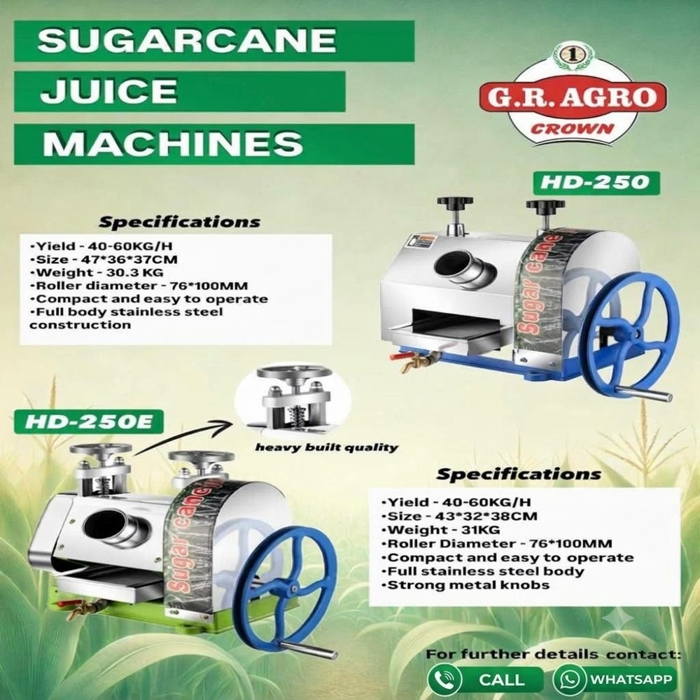 Sugar Can G R Agro Crown Hd-250 - Automation Grade: Automatic
