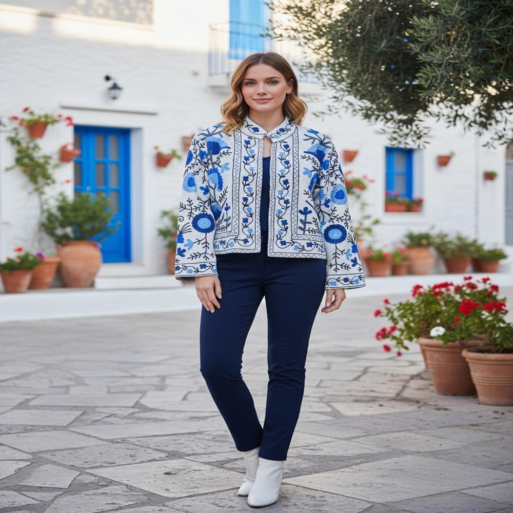 Cotton Suzani Jacket - Age Group: Any Age