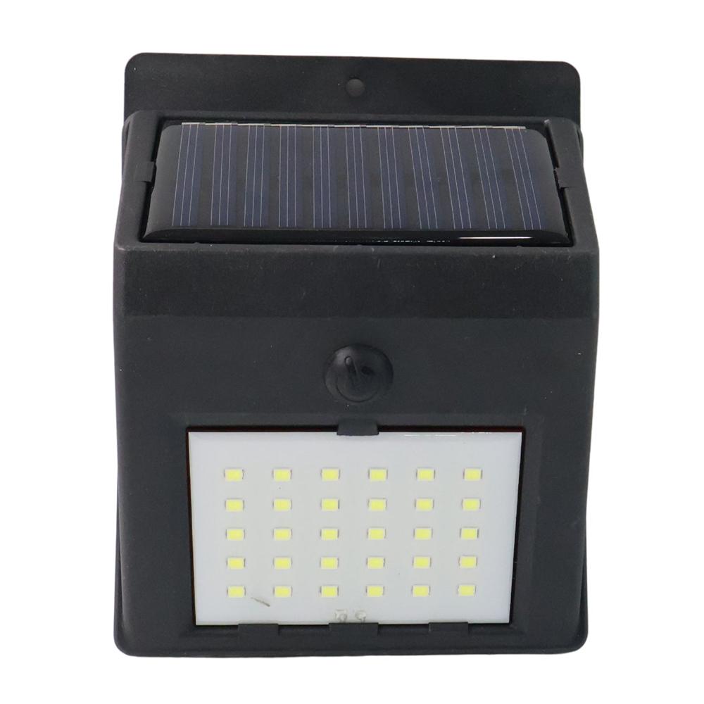 Solar Powered LED Wall Light - (1 Pc)