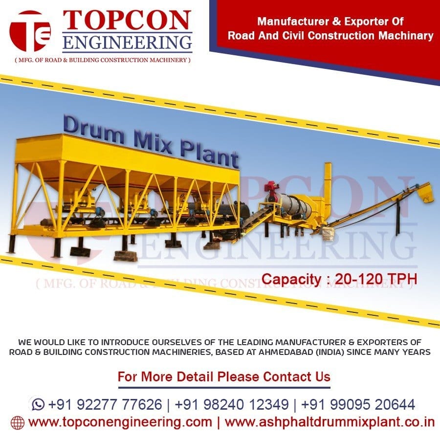 Mobile Asphalt Drum Mix Plant