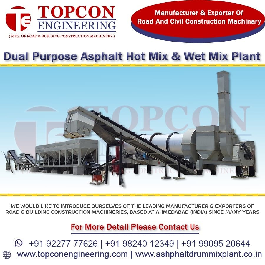 Mobile Asphalt Drum Mix Plant