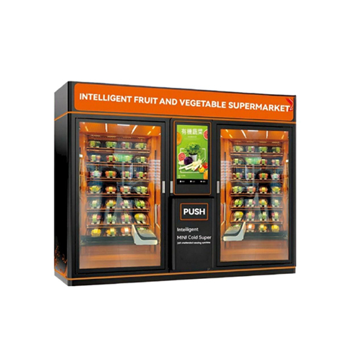 Fresh And Cold Dual Cabinet Vending Machine