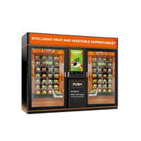 Fresh And Cold Dual Cabinet Vending Machine - Powder-coated Steel, 1350x880x1940mm, White | Dual Refrigeration, 7-inch Touchscreen, Anti-theft Lock