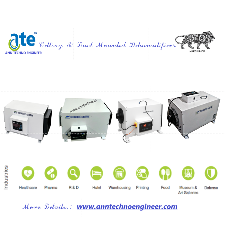 Celling And Wall Mounted Dehumidifier 150L-Day ateD1500C