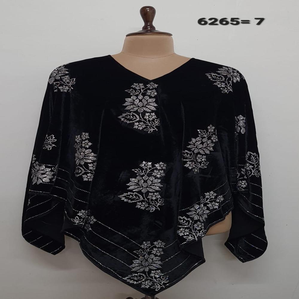 Velvet swasrosvki work ponchos
