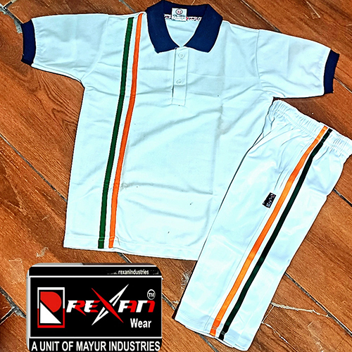 White Kids T-Shirt And Track Pant