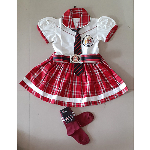 Cotton Girls Primary School Uniform Set