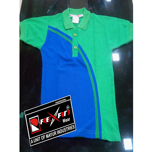 Green And Blue School Uniform Polo T-Shirt