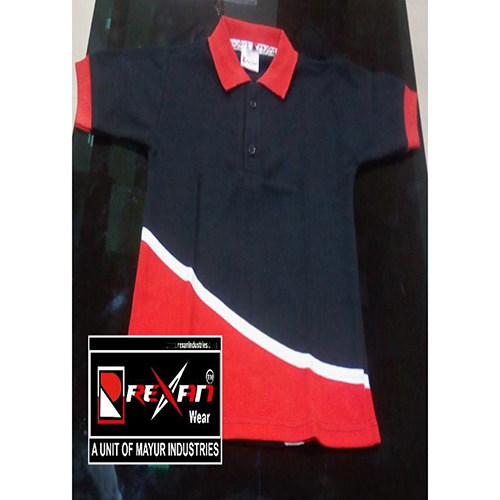Red And Blue School Uniform Polo T-Shirt