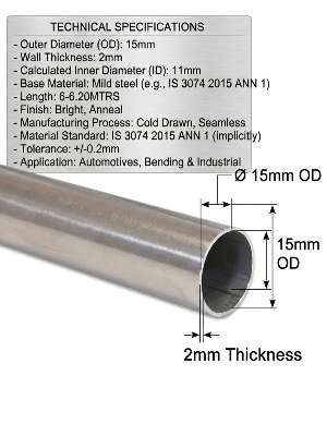 15mm OD X 2mm Thickness