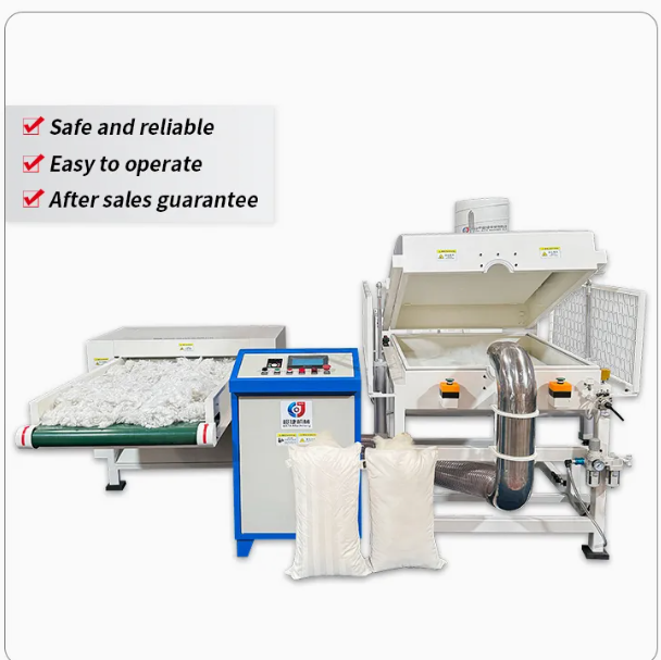 Automatic Pillow Cushion Filling Machine Polyester Fiber Opener Cotton Carding Machine